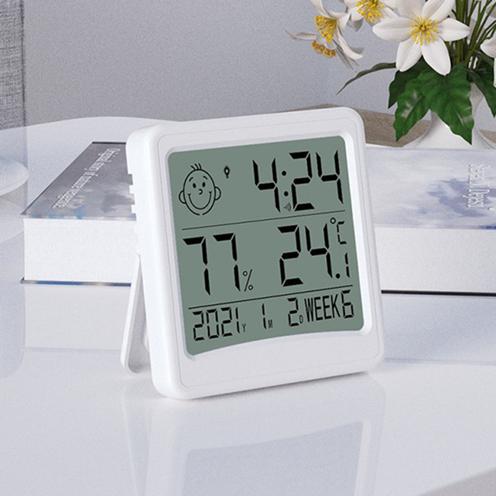 실내쾌적 디지털 온습도계 탁상용 시계온도계