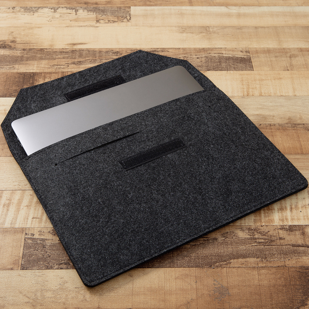 펠트 노트북 슬리브 파우치(35x24cm) (블랙)
