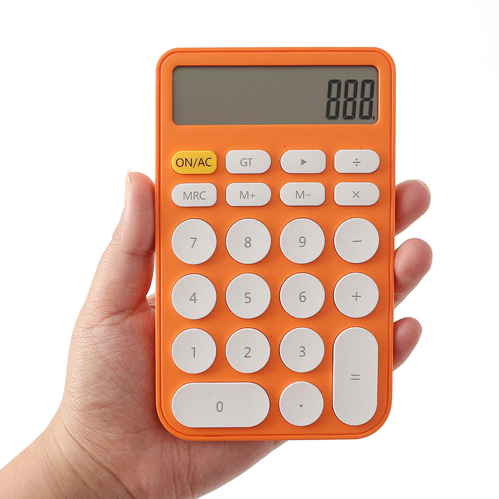 12자리 컬러팝 전자계산기(오렌지)사무실계산기